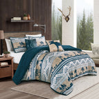 Navy Southwestern 5-Piece Comforter Set detail 4