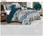 Navy Southwestern 5-Piece Comforter Set detail 6