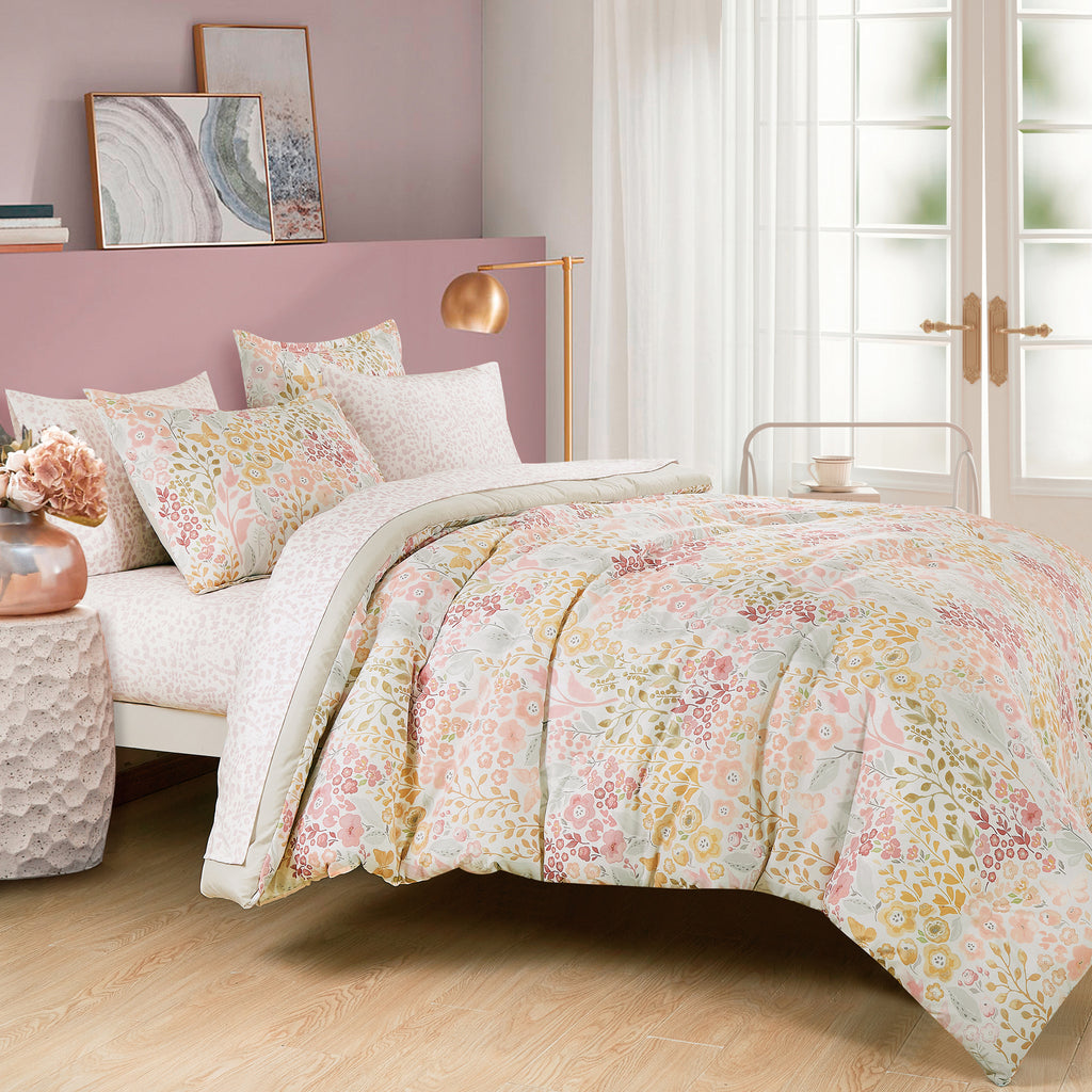 Pastel Floral 7-Piece Comforter Set detail 4