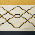 Yellow and Black Geometric Embroidered 9-Piece Comforter & Sheet Set - alternate product view 4
