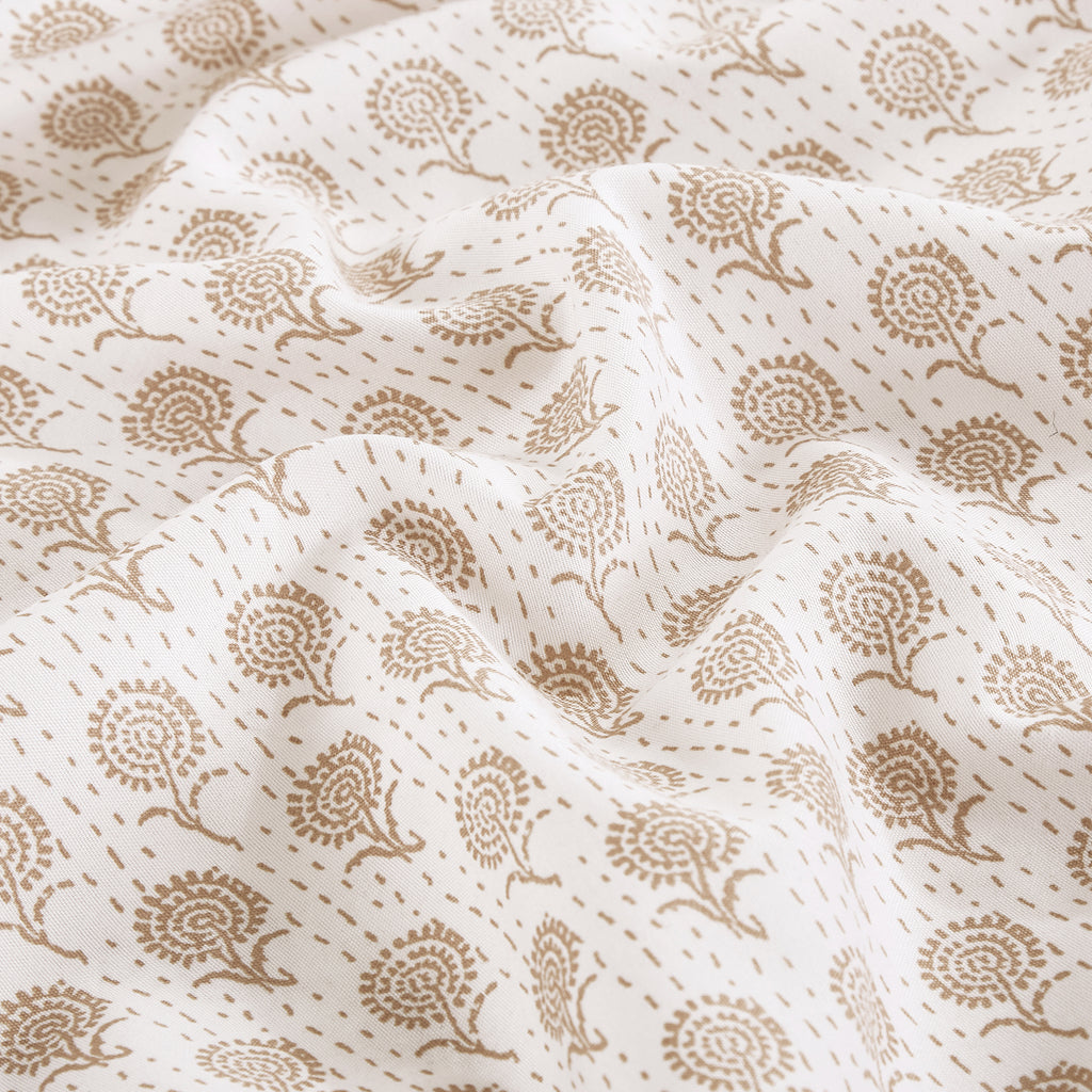 Grey Floral 7-Piece Comforter Set detail 5