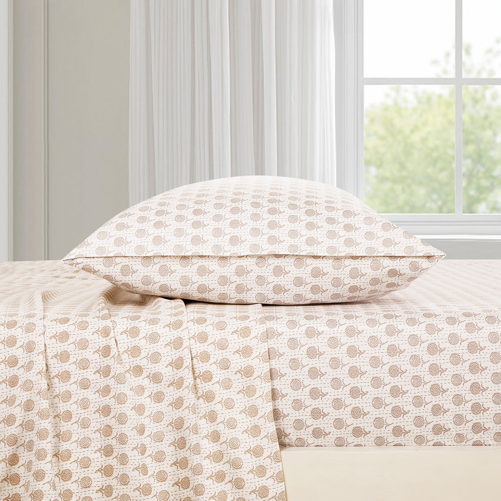 Grey Floral 7-Piece Comforter Set detail 6