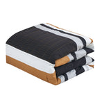Comforter detail from the Bold Geometric Stripe 6-Piece Bedding Set with Decorative Pillows