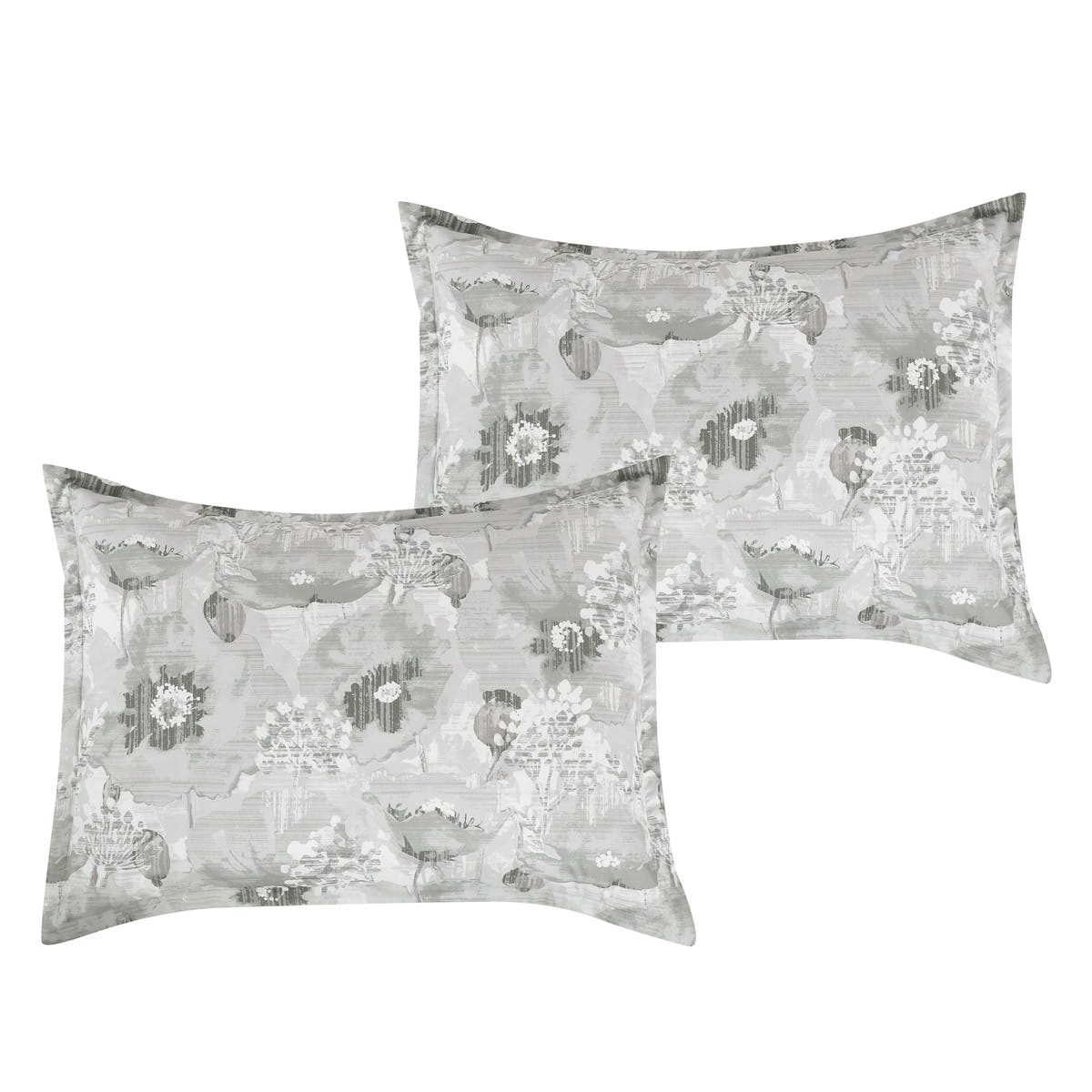 Seafoam Floral 7-Piece Comforter Set - pillow sham detail