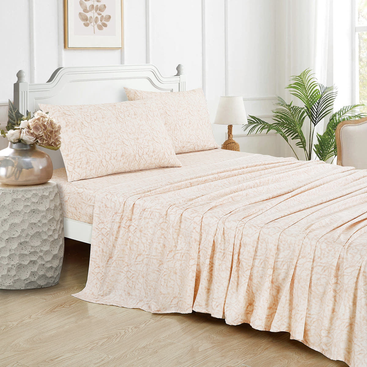 Beige Floral 7-Piece Comforter Set detail 6