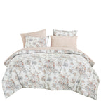 Beige Floral 7-Piece Comforter Set detail 8