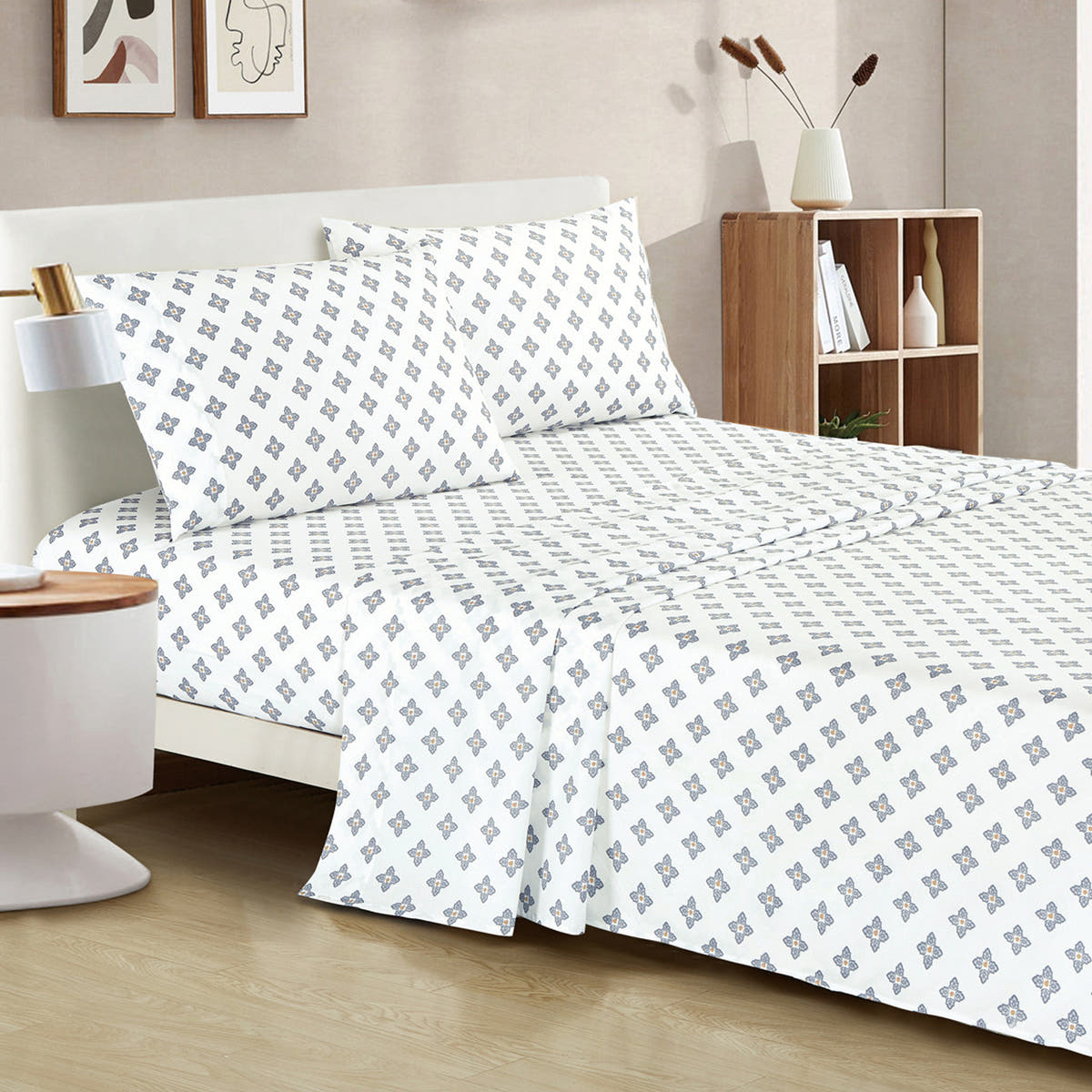 Blue Paisley 7-Piece Comforter Set