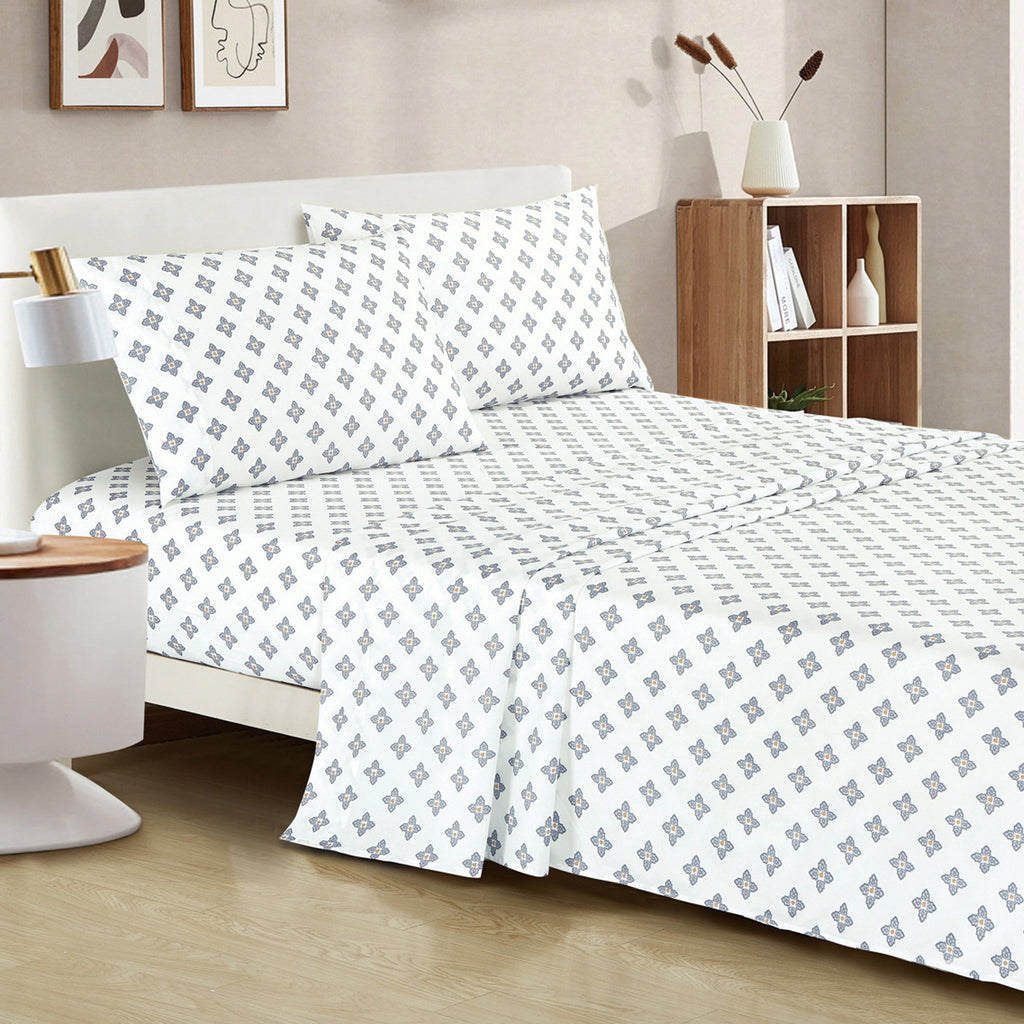 Blue Paisley 7-Piece Comforter Set