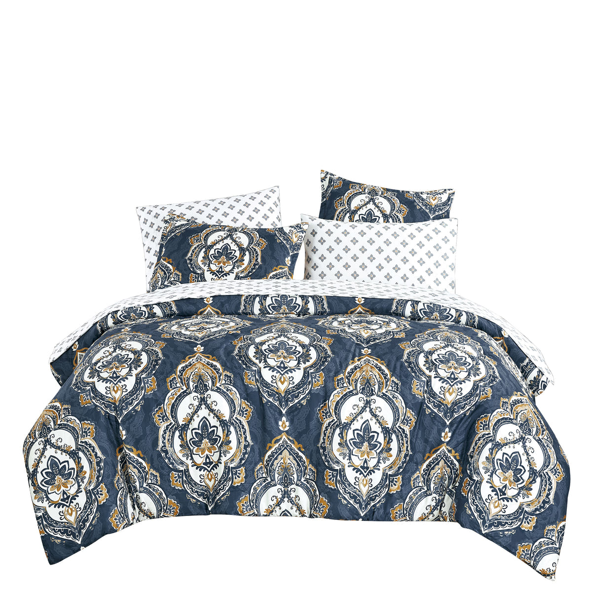 Blue Paisley 7-Piece Comforter Set detail 5
