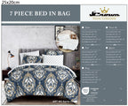 Blue Paisley 7-Piece Comforter Set detail 7
