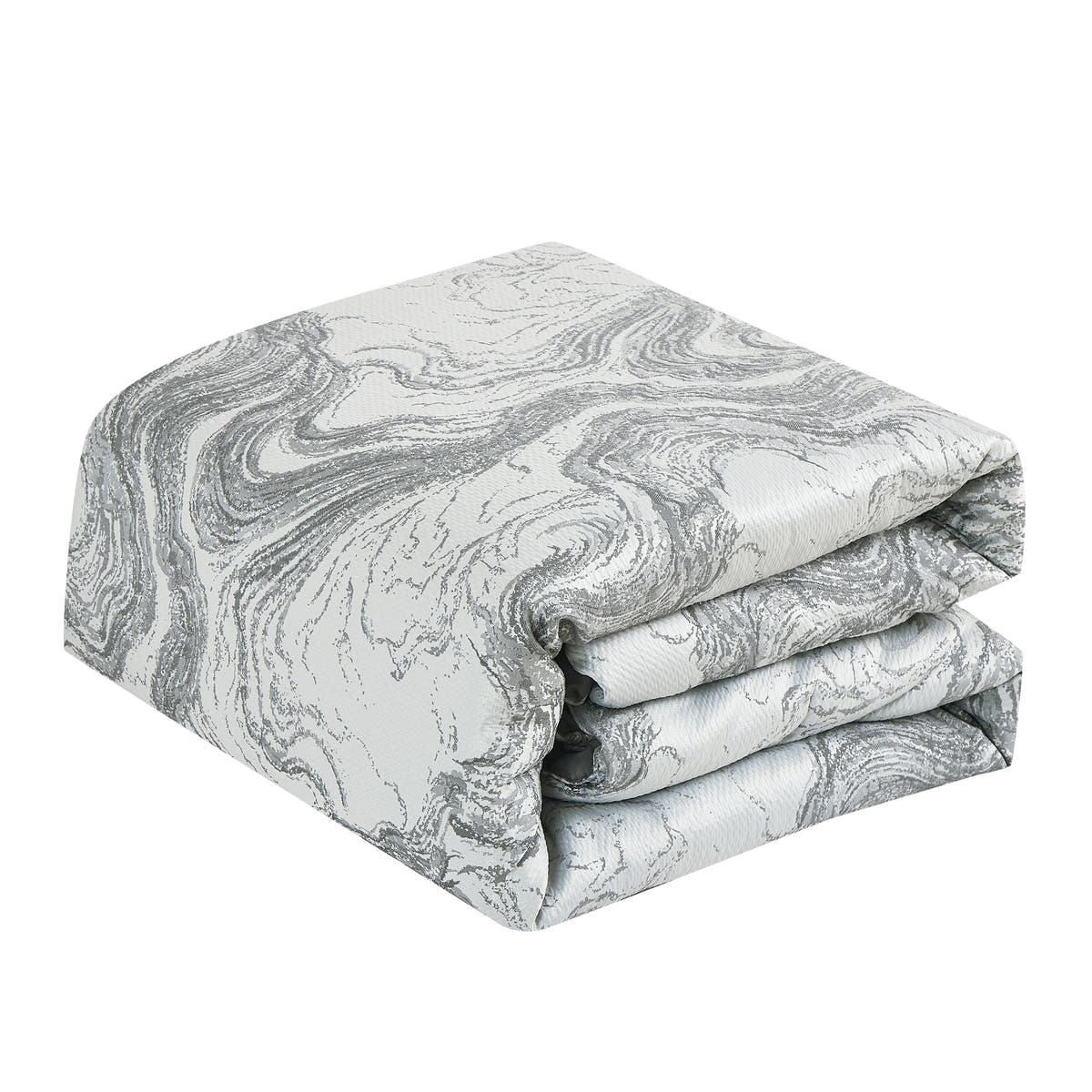 Silver Jacquard 7-Piece Comforter Set - comforter detail