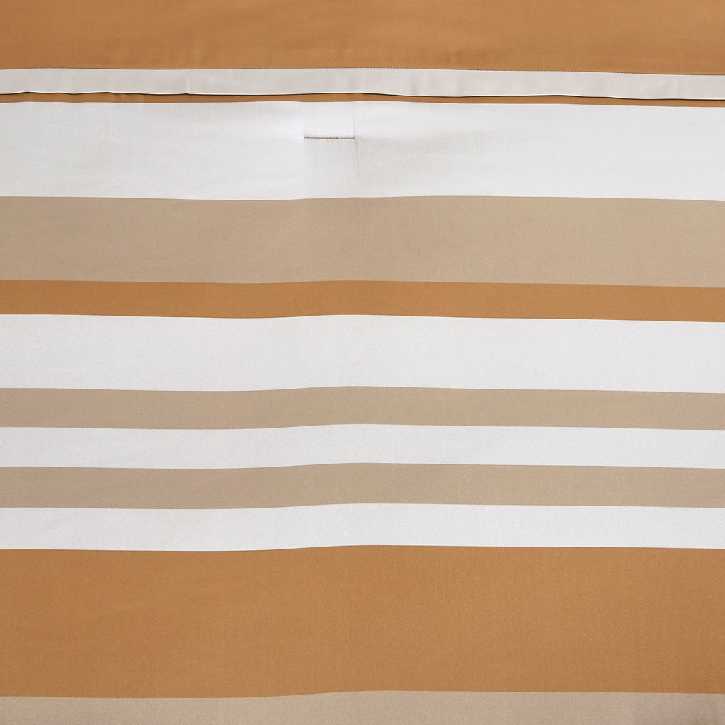 Tan Stripe 6-Piece Comforter Set