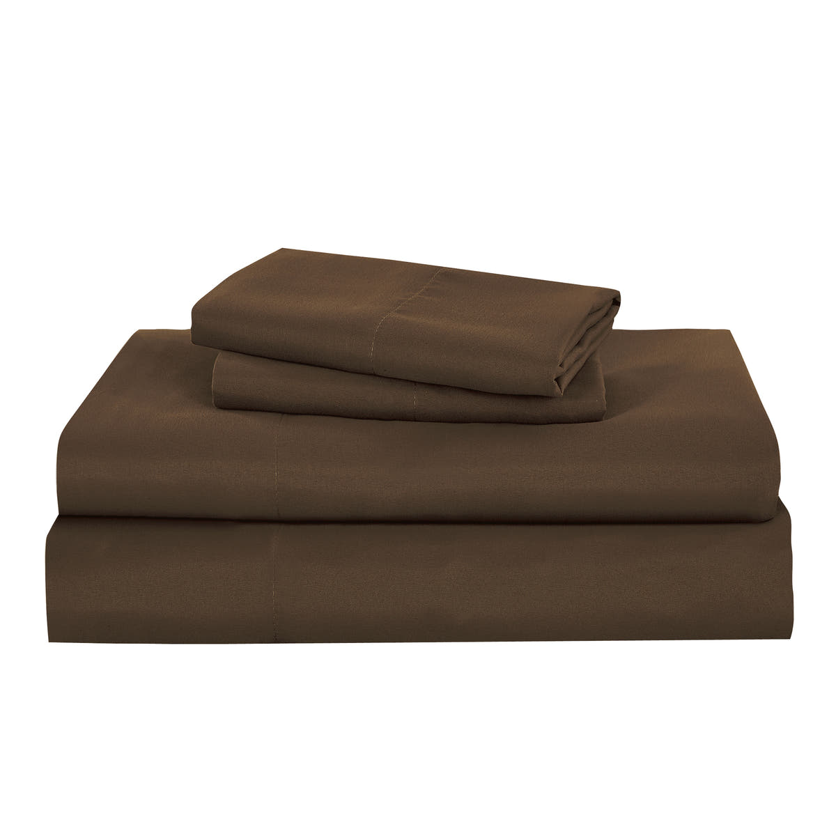 Sheet detail from the Two-Tone Terracotta 7-Piece Complete Bedding Set with Brown Sheets