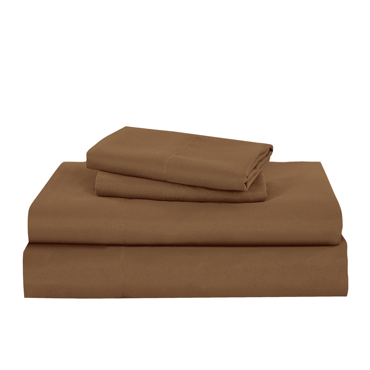 Sheet detail from the 7-Piece Espresso Brown Comforter Set with Contrasting Sheets