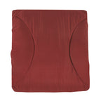 Comforter detail from the Two-Tone Deep Red and Brown 7-Piece Complete Bedding Ensemble