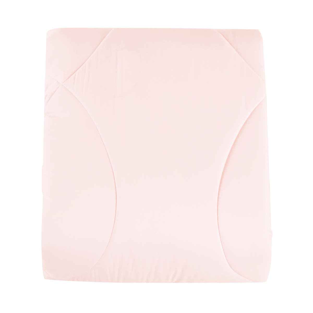 Comforter detail from the Modern Quilted Blush Pink 7-Piece Comforter Set