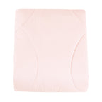 Comforter detail from the Modern Quilted Blush Pink 7-Piece Comforter Set