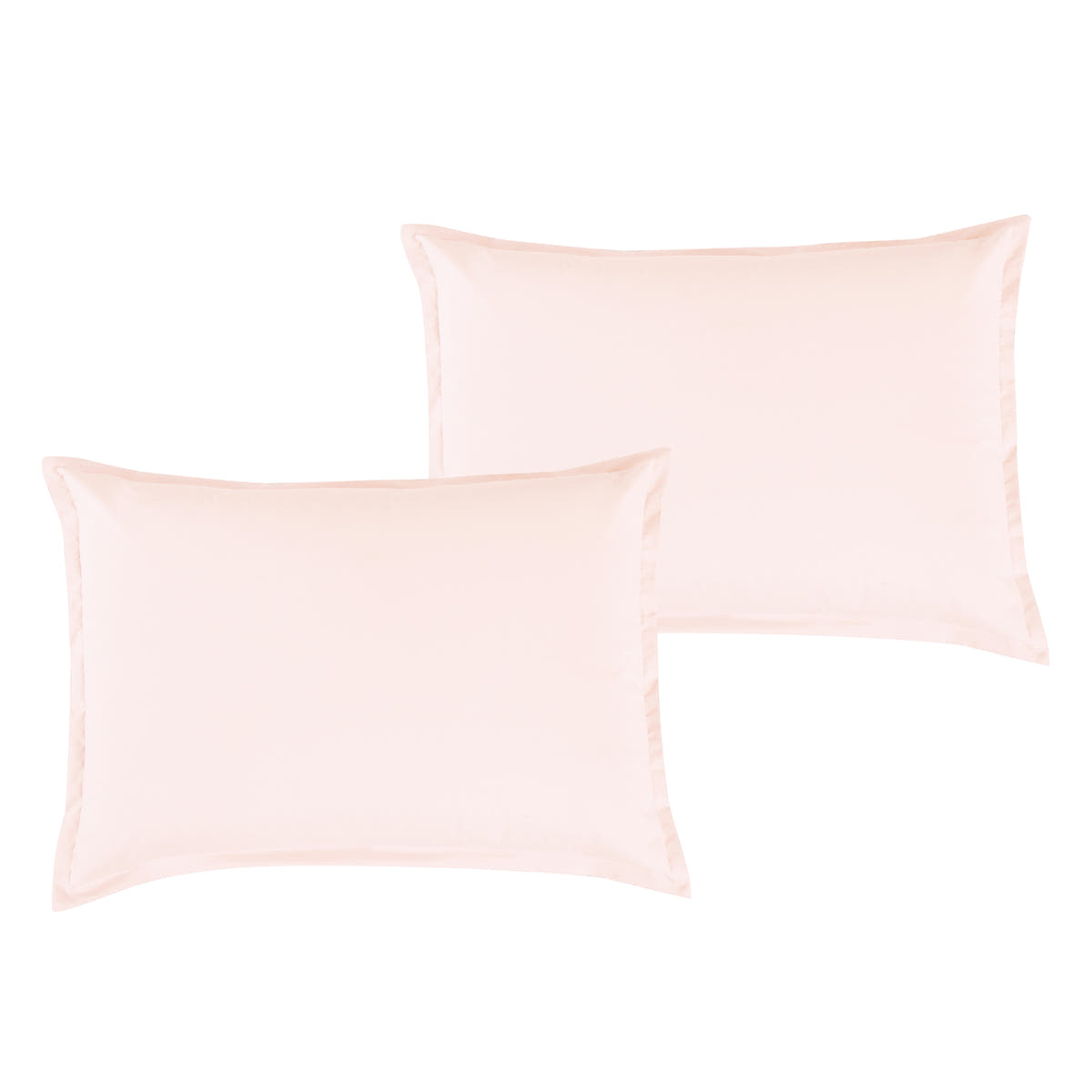 Matching pillow shams from the Modern Quilted Blush Pink 7-Piece Comforter Set