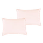Matching pillow shams from the Modern Quilted Blush Pink 7-Piece Comforter Set
