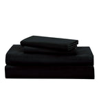 Sheet detail from the Reversible-Look Dark Green and Black 7-Piece Comforter and Sheet Set