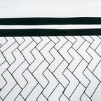 Black and White Geometric Embroidered 9-Piece Comforter & Sheet Set - alternate product view 7