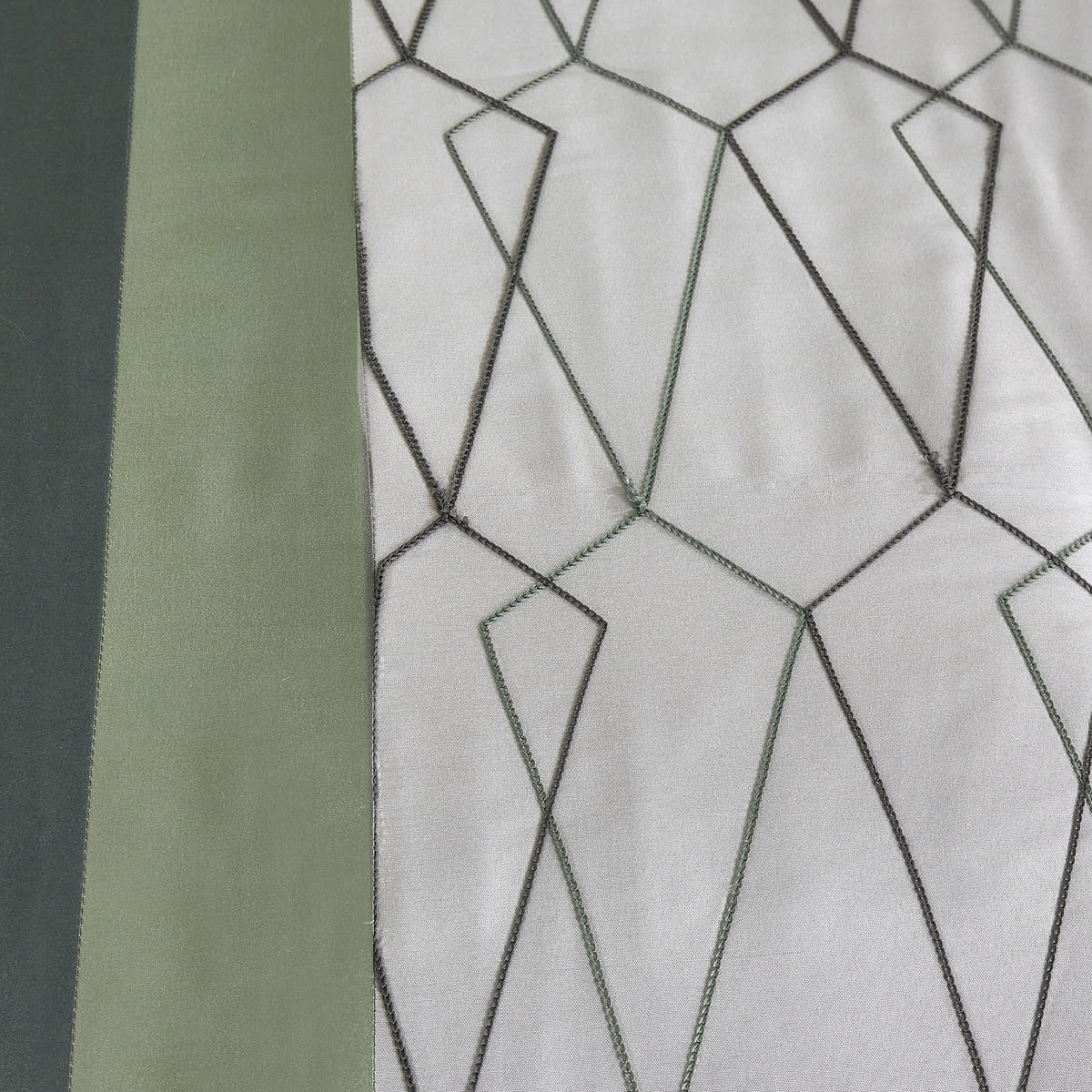 Sage Green Geometric Embroidered 9-Piece Comforter & Sheet Set - alternate product view 4