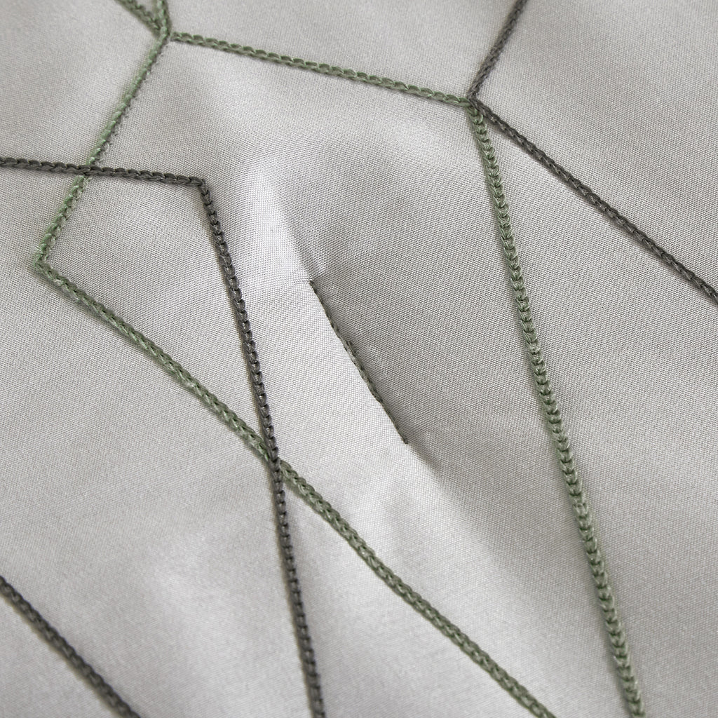 Sage Green Geometric Embroidered 9-Piece Comforter & Sheet Set - alternate product view 5