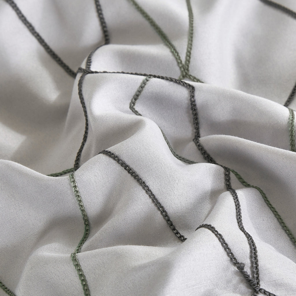 Sage Green Geometric Embroidered 9-Piece Comforter & Sheet Set - alternate product view 6