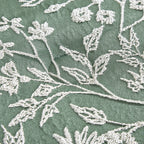 Green Floral 5-Piece Comforter Set decorative pillows
