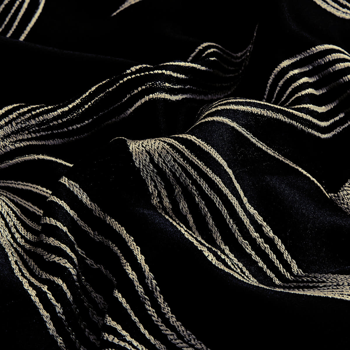 Black Botanical 5-Piece Comforter Set detail 2
