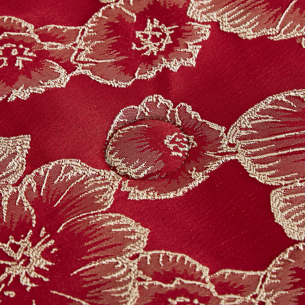 Red Floral 5-Piece Comforter Set detail 1