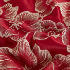 Red Floral 5-Piece Comforter Set detail 2