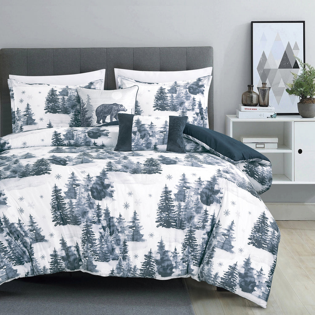 Forest Woodland 5-Piece Comforter Set detail 3