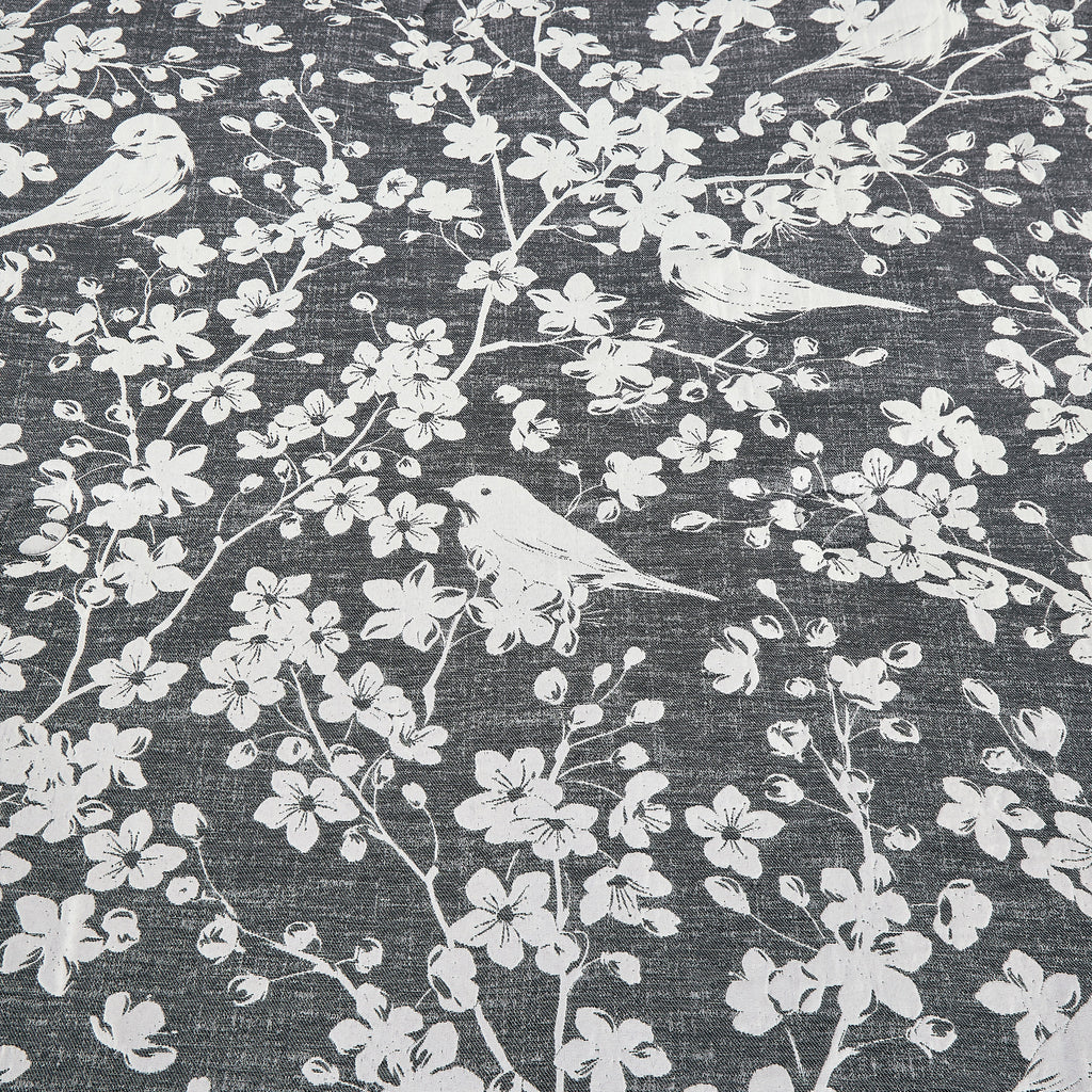 Black & White Floral 5-Piece Comforter Set