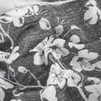 Black & White Floral 5-Piece Comforter Set detail 2
