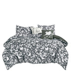 Black & White Floral 5-Piece Comforter Set detail 4