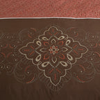 Brown Floral 6-Piece Comforter Set