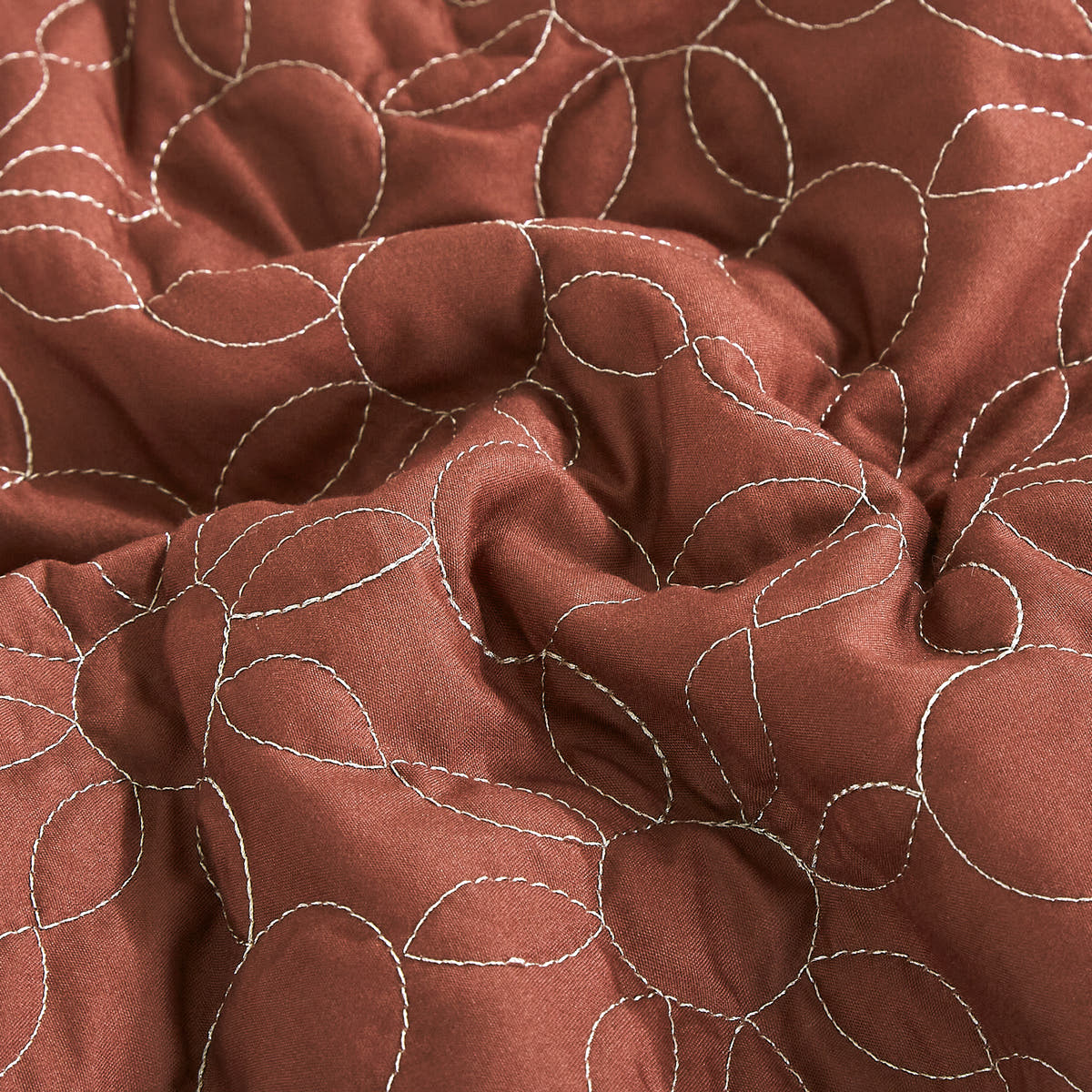 Brown Floral 6-Piece Comforter Set detail 2