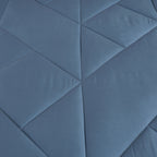 Blue Geometric Quilted 9-Piece Comforter & Sheet Set - alternate product view 5