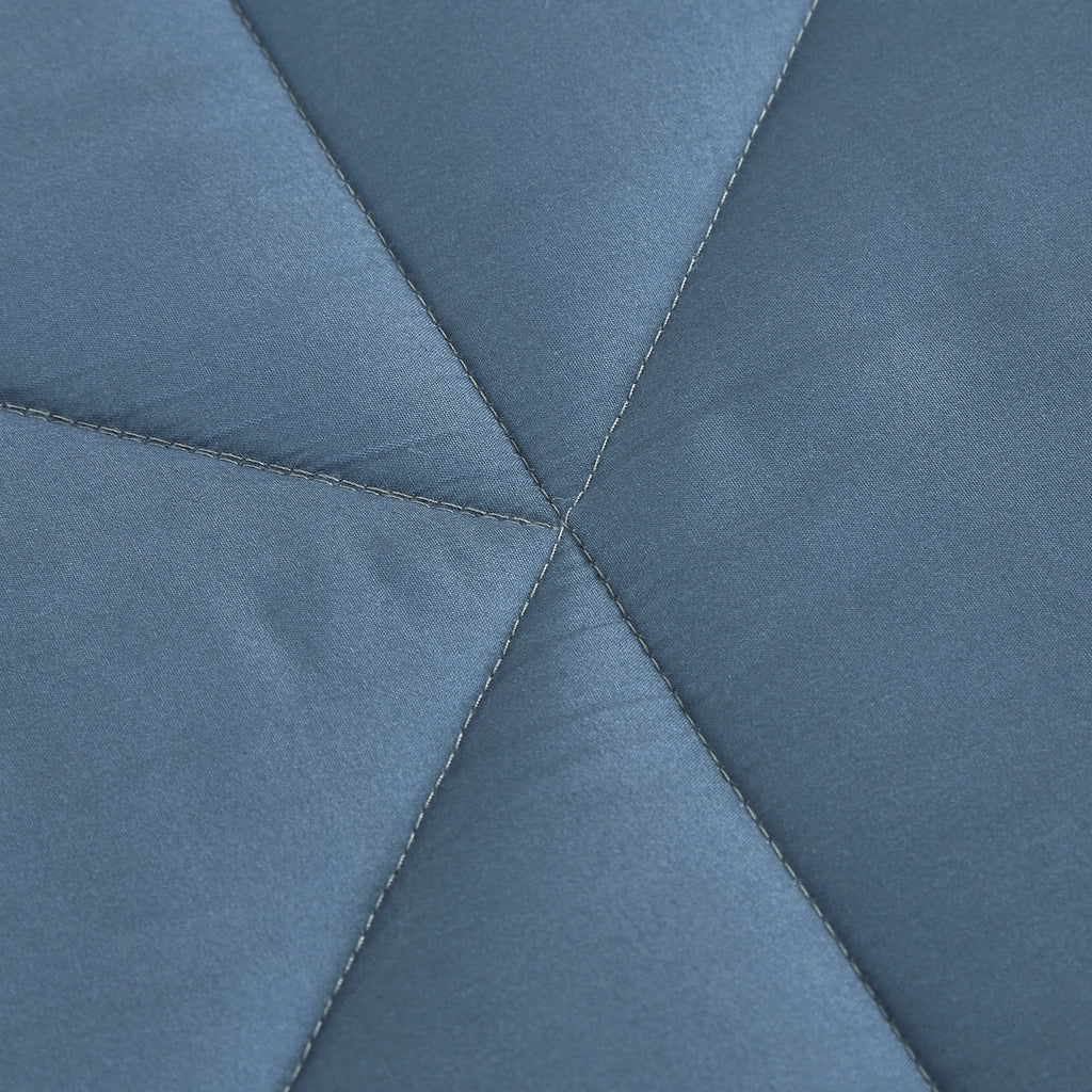 Blue Geometric Quilted 9-Piece Comforter & Sheet Set - alternate product view 6
