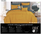 Yellow Quilted 9-Piece Comforter & Sheet Set - alternate product view 2