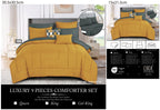Yellow Quilted 9-Piece Comforter & Sheet Set - alternate product view 8