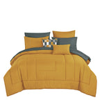 Yellow Quilted 9-Piece Comforter & Sheet Set - alternate product view 3