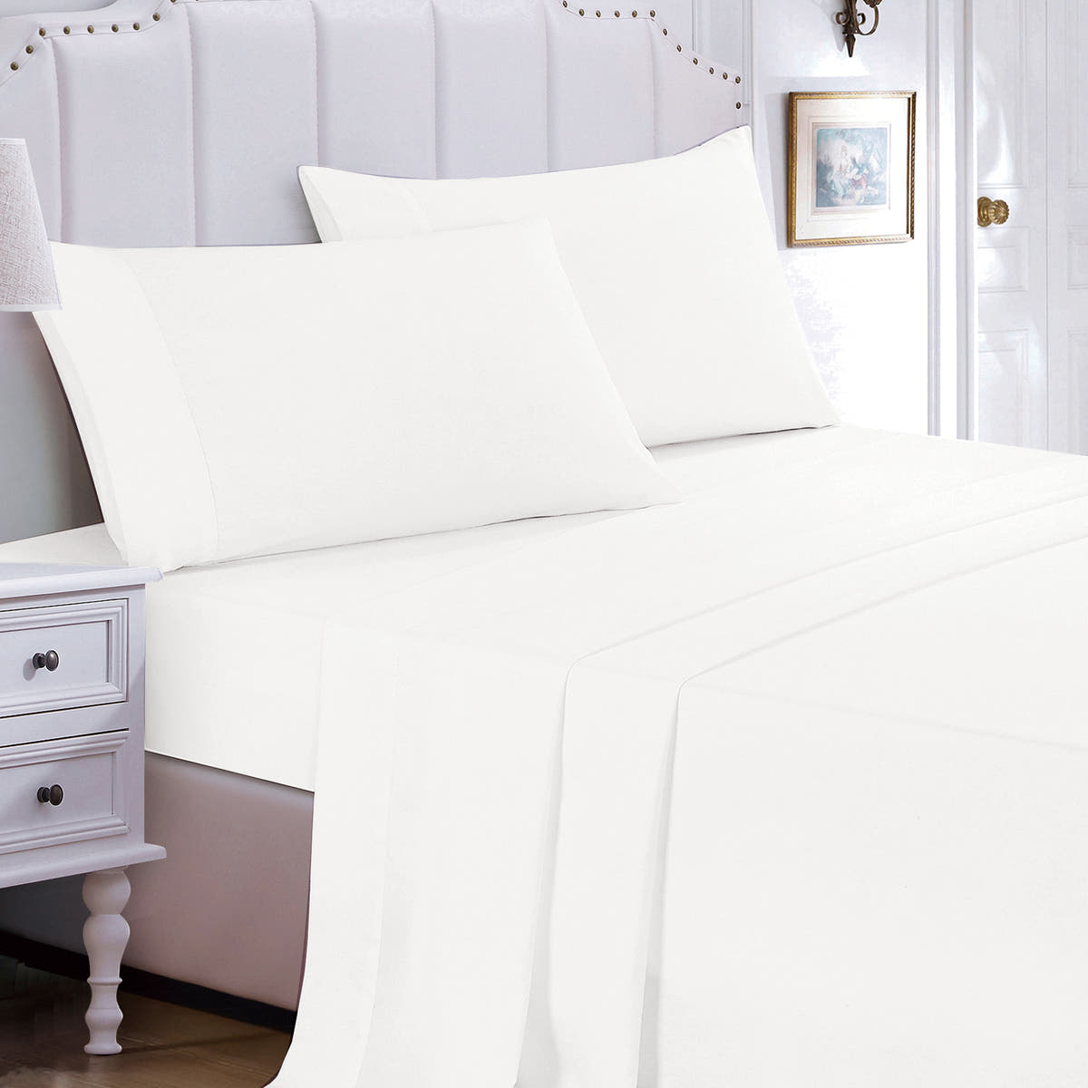 Black Geometric Quilted 9-Piece Comforter & Sheet Set - alternate product view 7