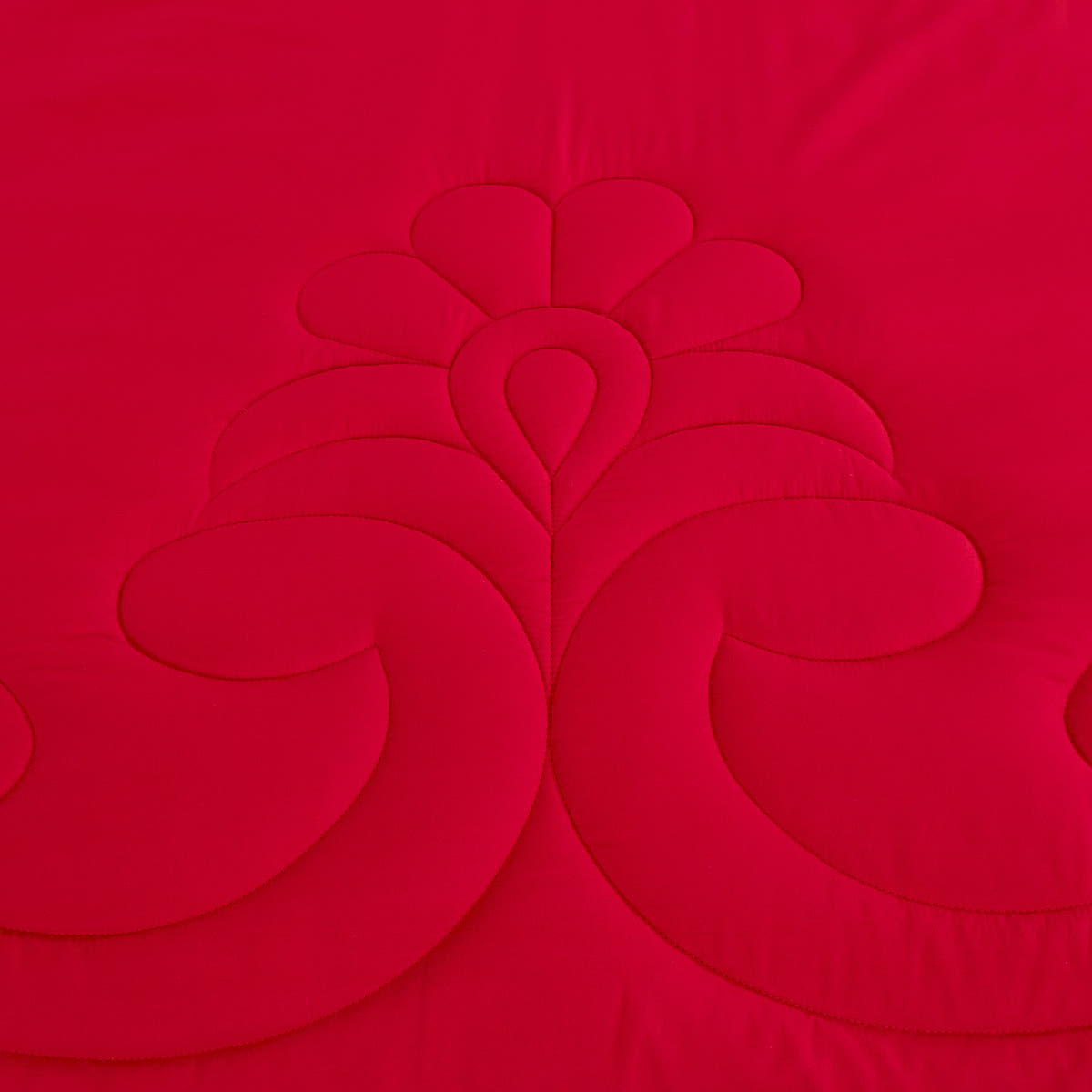 Red Scroll Embroidered 9-Piece Comforter & Sheet Set - alternate product view 5