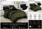 Olive Green Color Block 9-Piece Comforter & Sheet Set - alternate product view 2
