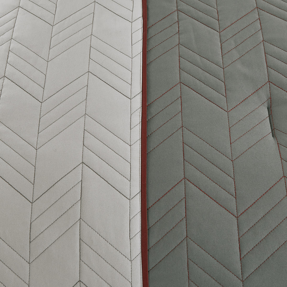 Red and Grey Color Block 9-Piece Comforter & Sheet Set - alternate product view 5