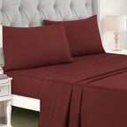 Burgundy Color Block 9-Piece Comforter & Sheet Set - alternate product view 7