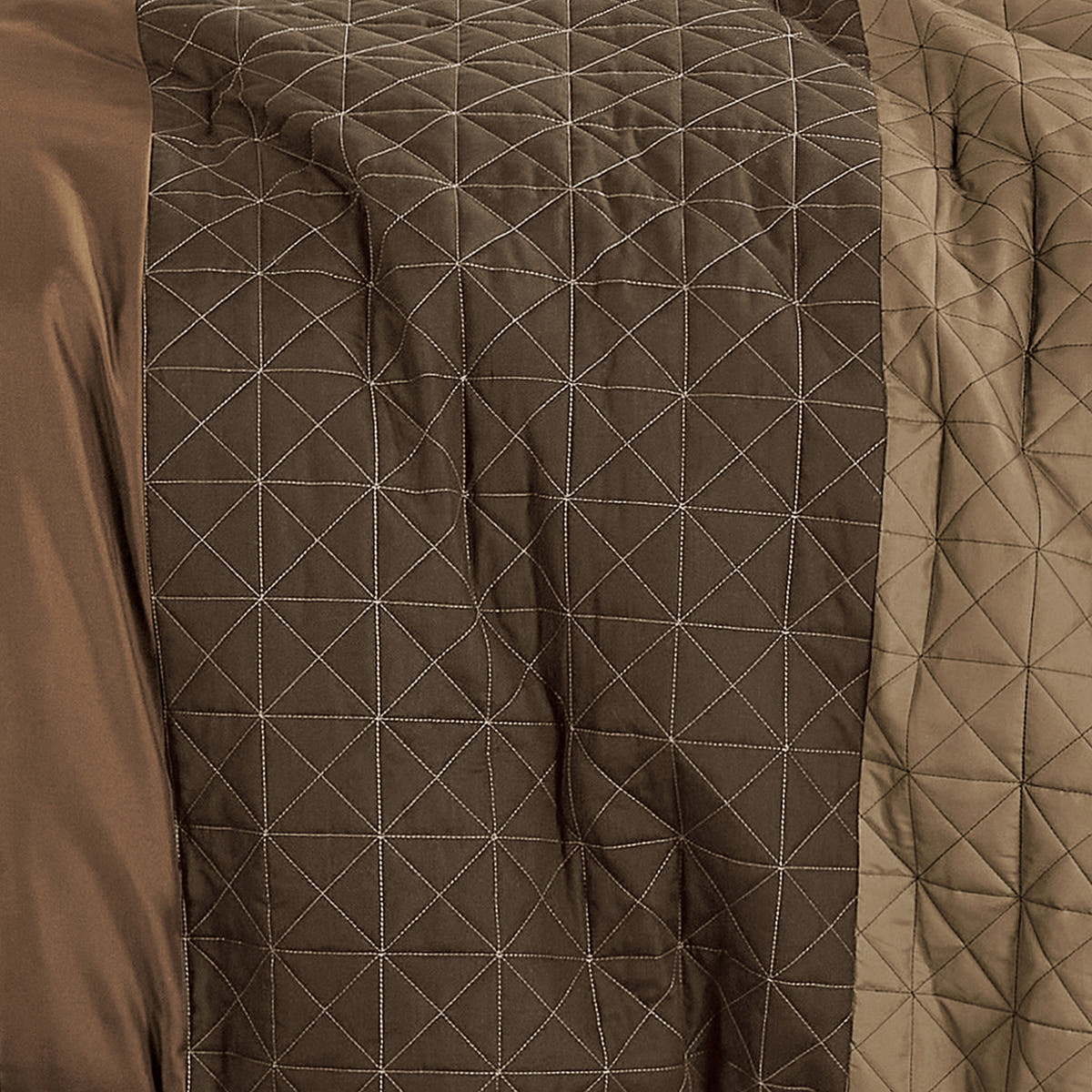 Brown Color Block Embroidered 9-Piece Comforter & Sheet Set - alternate product view 5