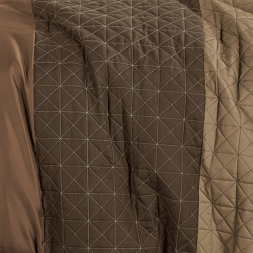 Brown Color Block Embroidered 9-Piece Comforter & Sheet Set - alternate product view 5